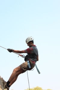 Rappelling at Snail pace! :p
